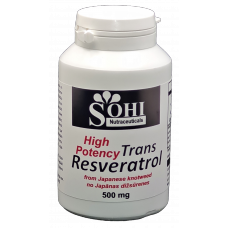 SOHI uztura bagātinātājs Trans Resveratrols 500mg, 60 kaps.